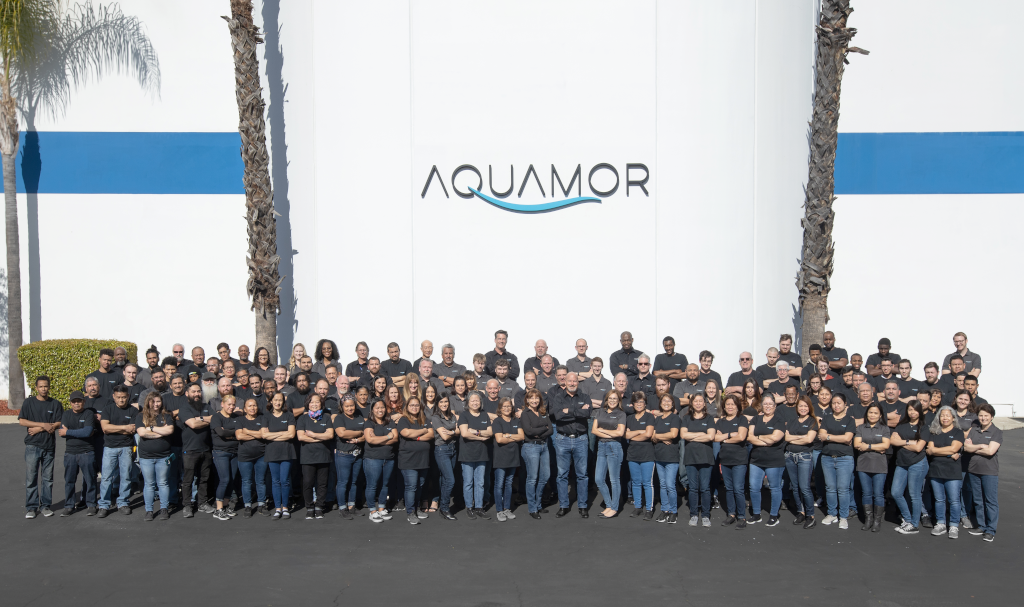 Family at table with filtered water
