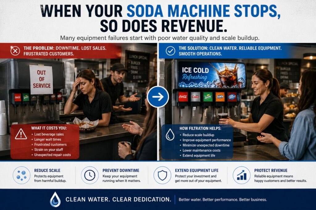 when your soda machne stops so does your revenue